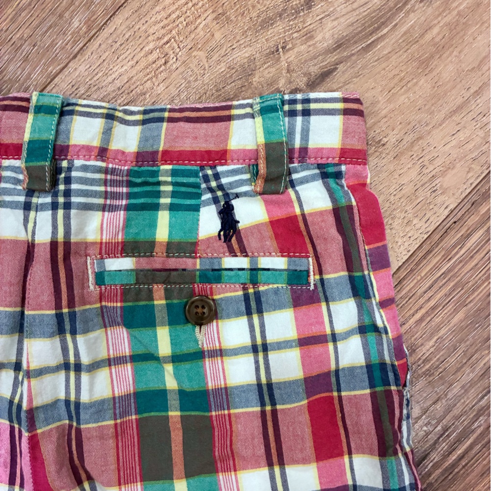 Ralph Lauren Plaid Shorts Adjustable Size 7 Boy - Picture 8 of 11